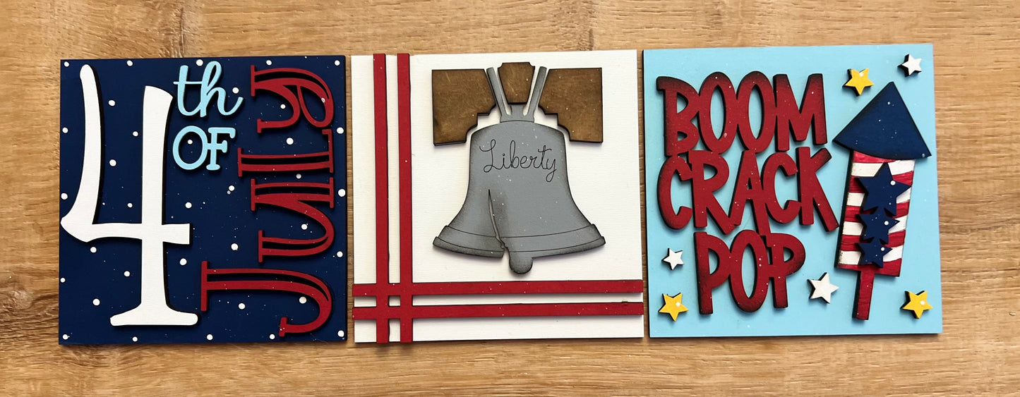 Inserts For Interchangeable Ladder / 4th of July
