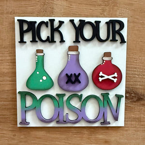 Inserts For Interchangeable Ladder /Halloween/Pick Your Poison