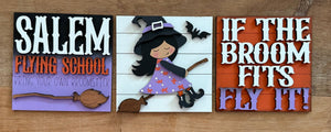 Inserts For Interchangeable Ladder / Salem Flying School/ Halloween