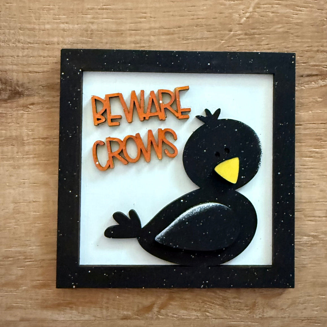 Inserts For Interchangeable Ladder /Halloween/ Beware Crows