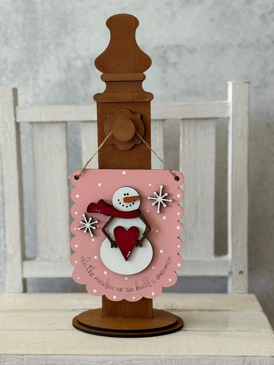 Mini Hanger Signs/ Snowman Winter