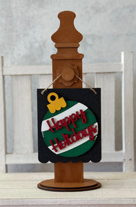 Mini Hanger Signs/ Happy Holidays