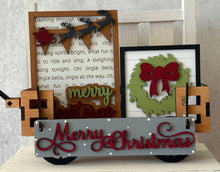 Load image into Gallery viewer, Shelf Sitter or Wagon Insert Merry Christmas

