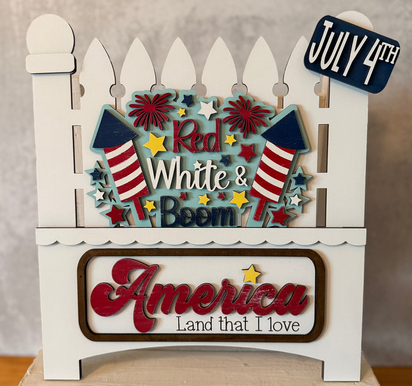 Truck or Bread Board Insert /4th of July