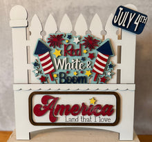 Load image into Gallery viewer, Truck or Bread Board Insert /4th of July
