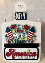 Load image into Gallery viewer, Truck or Bread Board Insert /4th of July
