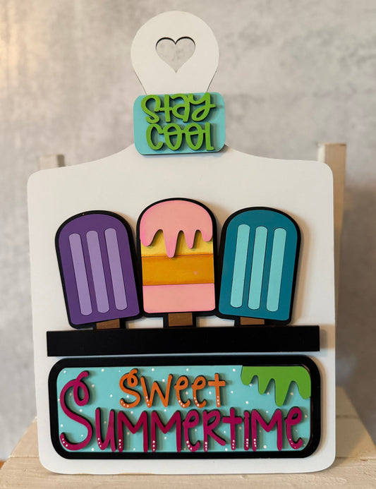 Truck or Bread Board Insert /Summer Popsicles