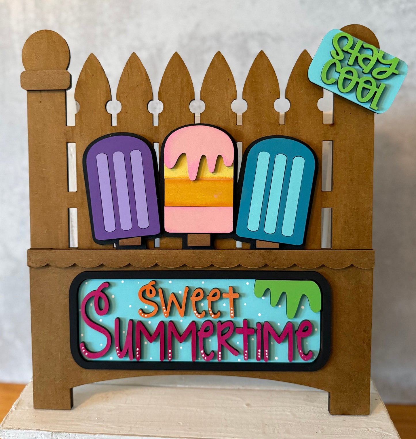 Truck or Bread Board Insert /Summer Popsicles