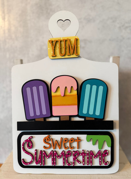 Truck or Bread Board Insert /Summer Popsicle