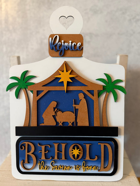 Truck or Bread Board Insert / Christmas Manger