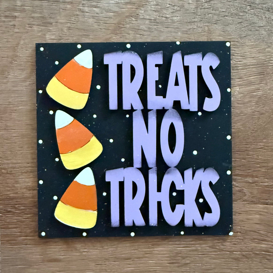 Inserts For Interchangeable Ladder /Halloween/ Treats No Tricks