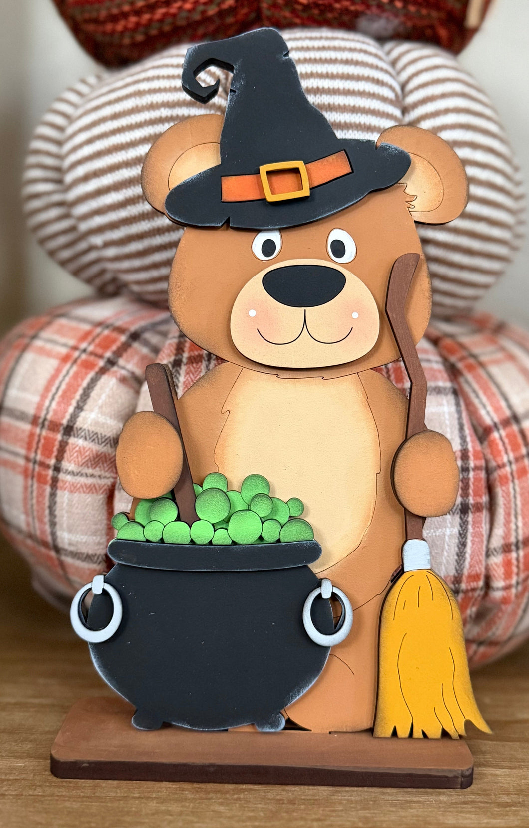 Fall Bear with cauldron