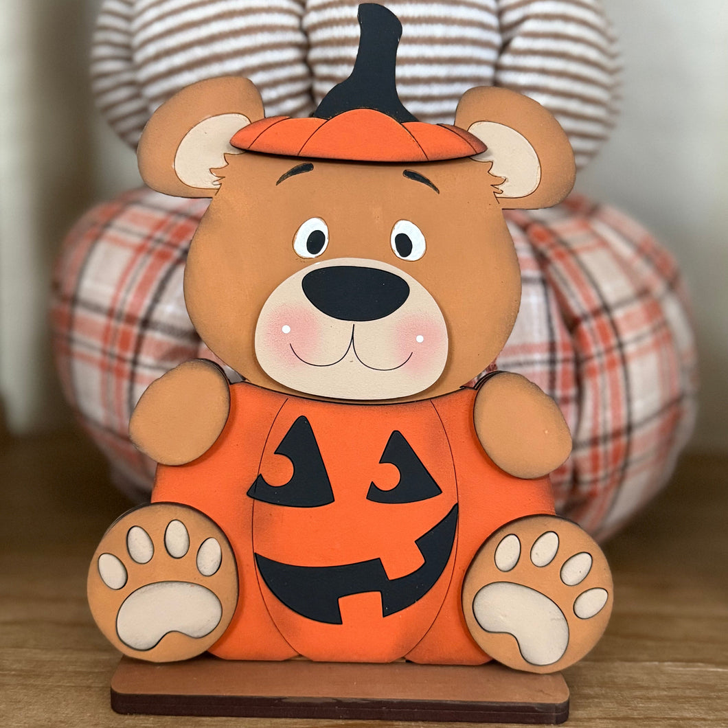 Halloween Pumpkin with Bear