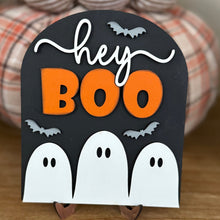 Load image into Gallery viewer, Small Arched Signs / Halloween/Hey Boo

