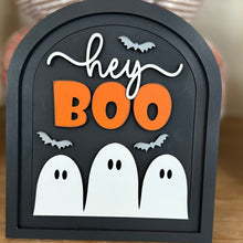Load image into Gallery viewer, Small Arched Signs / Halloween/Hey Boo
