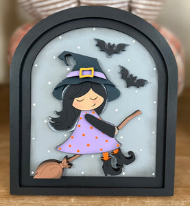 Small Arched Signs / Halloween/ Witches