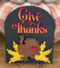 Load image into Gallery viewer, Small Arched Signs / Fall / Give Thanks
