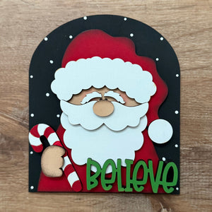Small Arched Signs / Santa/ Christmas