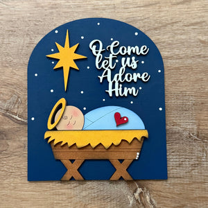 Small Arched Signs / Christmas/ Baby Jesus