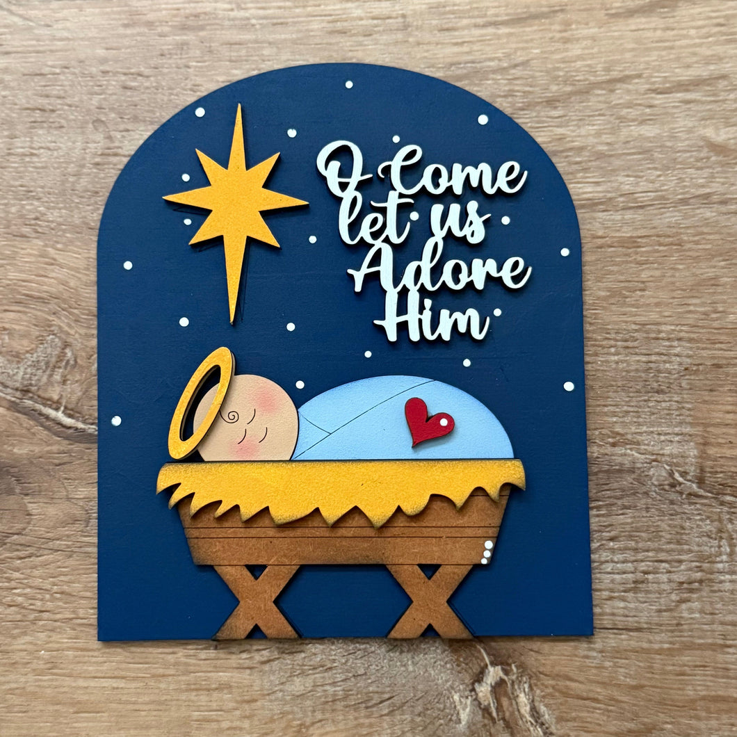 Small Arched Signs / Christmas/ Baby Jesus