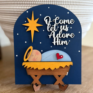 Small Arched Signs / Christmas/ Baby Jesus