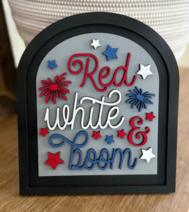 Small Arched Signs / 4TH Of JULY