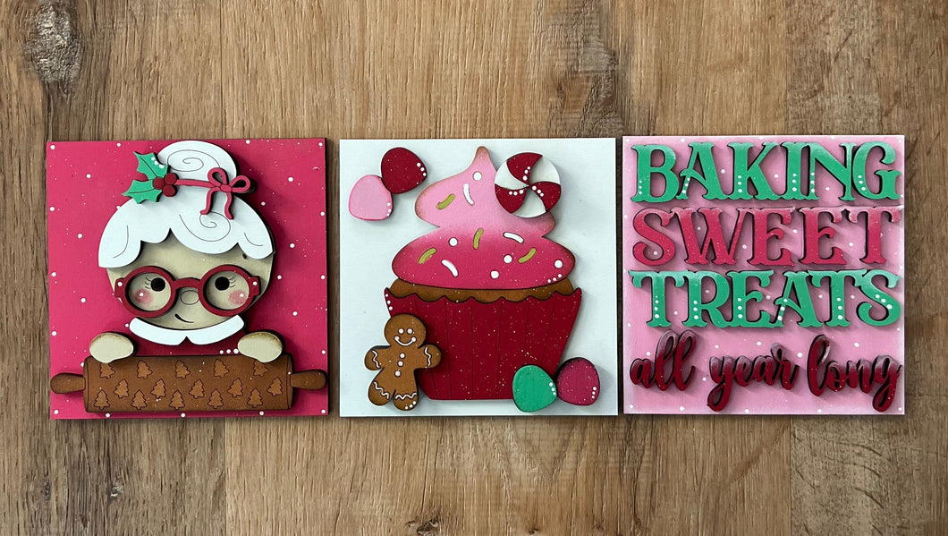 Inserts For Interchangeable Ladder /Mrs.Claus Bakery